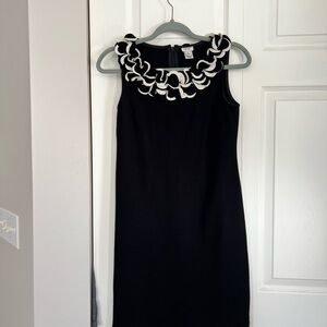 Cache Black Dress with White Trim
